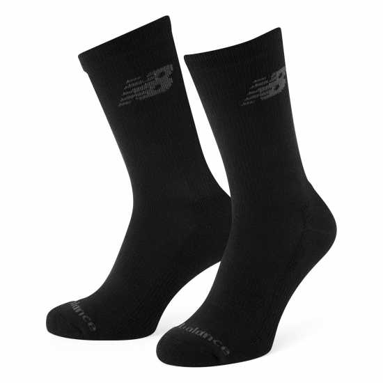 New Balance 6 Pack Of Crew Socks Juniors Черно 