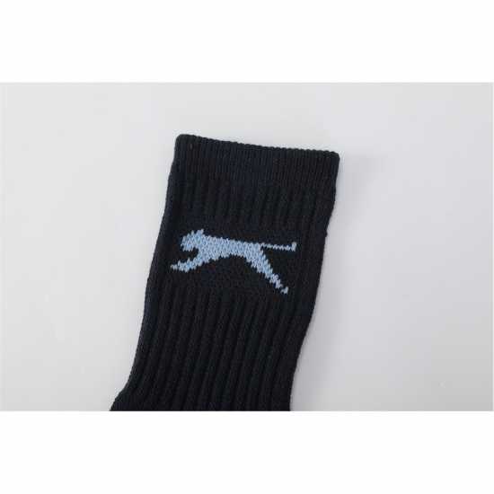 Slazenger 5 Pack Crew Socks Junior Тъмно асорти Детски чорапи