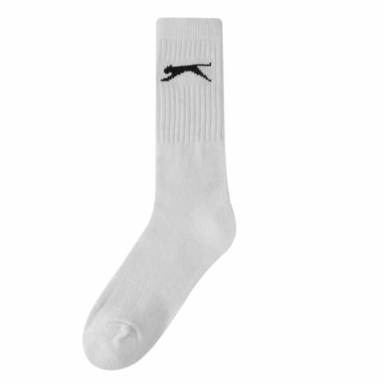 Slazenger Дамски Чорапи 5 Pack Crew Socks Ladies Бяло Дамски чорапи