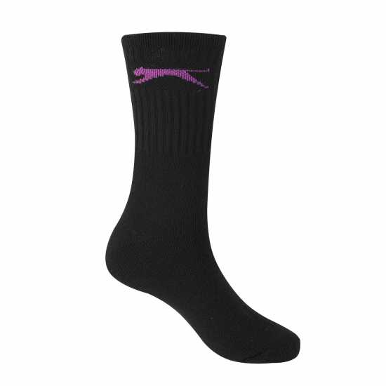 Slazenger Дамски Чорапи 5 Pack Crew Socks Ladies Тъмно асорти Дамски чорапи