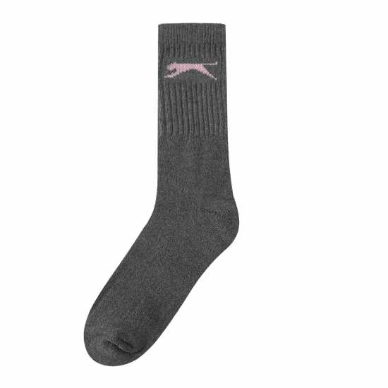 Slazenger Дамски Чорапи 5 Pack Crew Socks Ladies Тъмно асорти Дамски чорапи