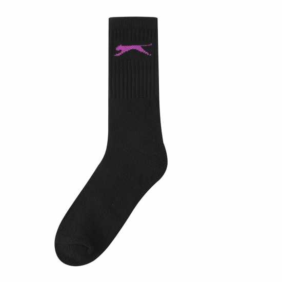 Slazenger Дамски Чорапи 5 Pack Crew Socks Ladies Тъмно асорти Дамски чорапи