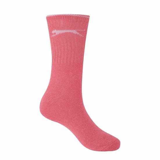 Slazenger Дамски Чорапи 5 Pack Crew Socks Ladies Ярки асортимент Дамски чорапи