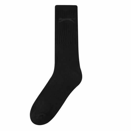 Slazenger Мъжки Чорапи 5 Pack Crew Socks Mens Тъмно асорти Мъжки чорапи