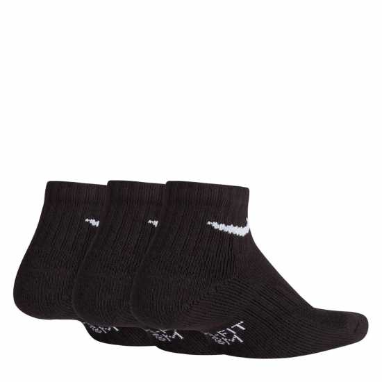 Nike Performance Cushioned Quarter Junior Boys Socks Black Атлетика