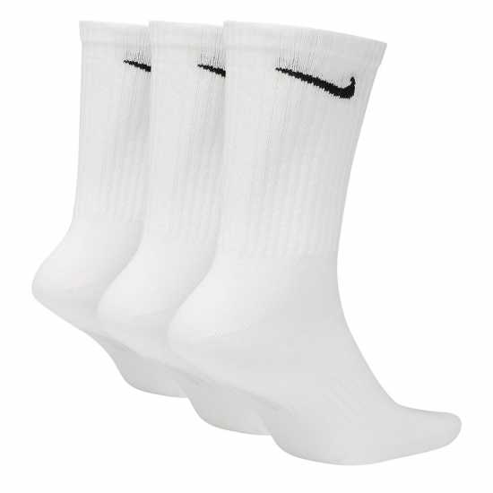 Nike Everyday Lightweight Training Crew Socks (3 Pairs) White/(Black) 