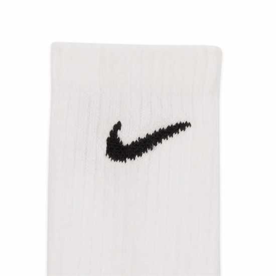 Nike Everyday Lightweight Training Crew Socks (3 Pairs) White/(Black) 