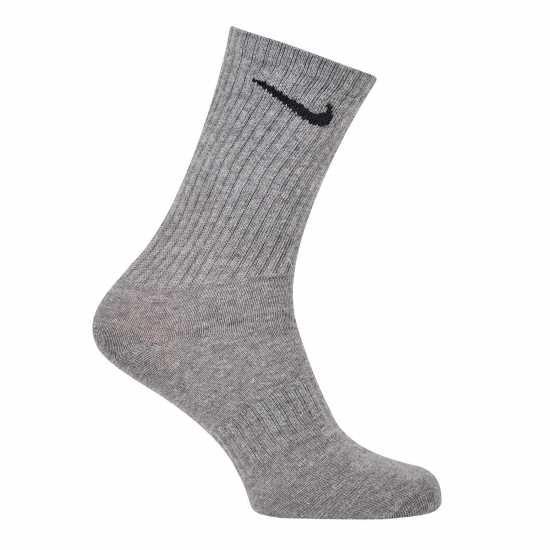 Nike Everyday Lightweight Training Crew Socks (3 Pairs) Black/White/Gre 