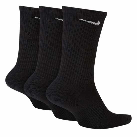 Nike Мъжки Чорапи 3 Pack Crew Socks Mens Черно Мъжки чорапи