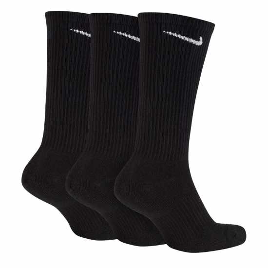 Nike Мъжки Чорапи 3 Pack Crew Socks Mens Черно Мъжки чорапи