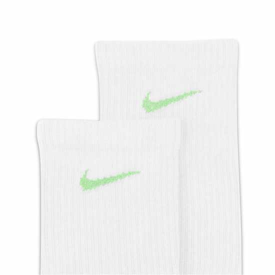 Nike Мъжки Чорапи 3 Pack Crew Socks Mens Бяло Мъжки чорапи