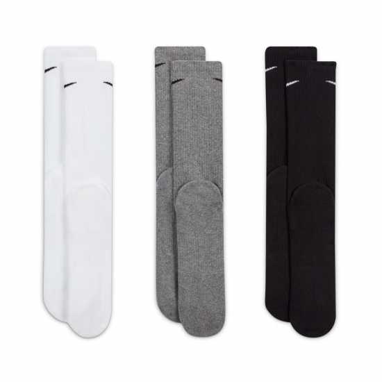 Nike Мъжки Чорапи 3 Pack Crew Socks Mens Многоцветно 