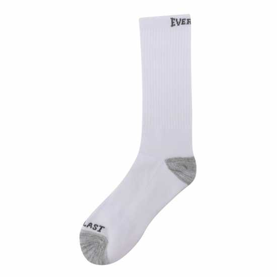 Everlast 6Pk Crew Sock Mens Бял Висящ Мъжки чорапи