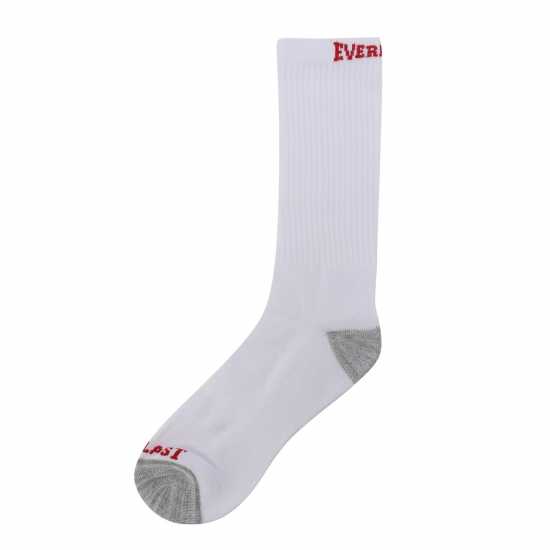 Everlast 6Pk Crew Sock Mens Бял Висящ Мъжки чорапи