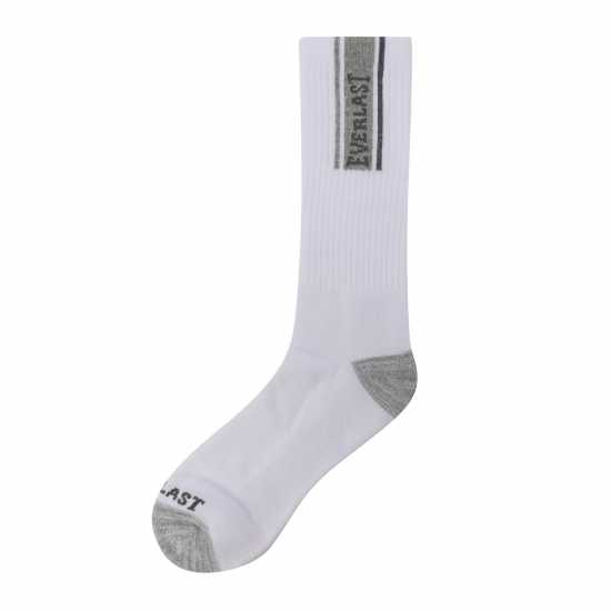 Everlast 6Pk Crew Sock Mens Бял Висящ Мъжки чорапи