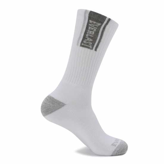 Everlast 6Pk Crew Sock Mens Бял Висящ Мъжки чорапи