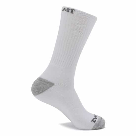 Everlast 6Pk Crew Sock Mens Бял Висящ Мъжки чорапи