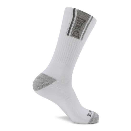 Everlast 6Pk Crew Sock Mens Бял Висящ Мъжки чорапи