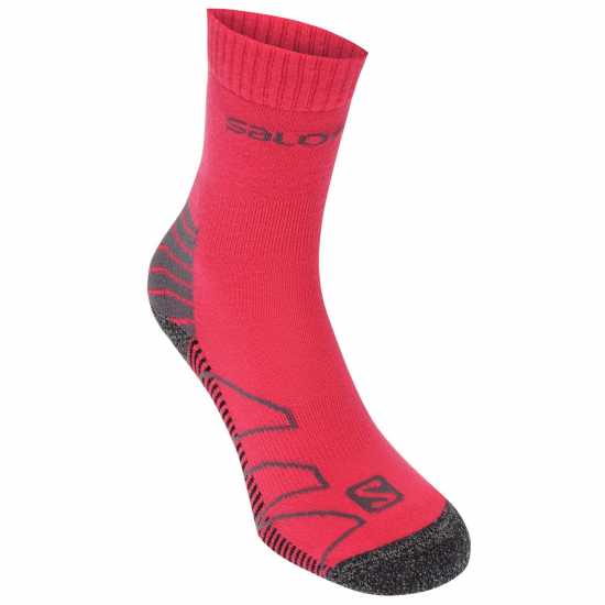 Salomon Lightweight 2 Pack Walking Socks Ladies Фуксия/Сиво Дамски чорапи