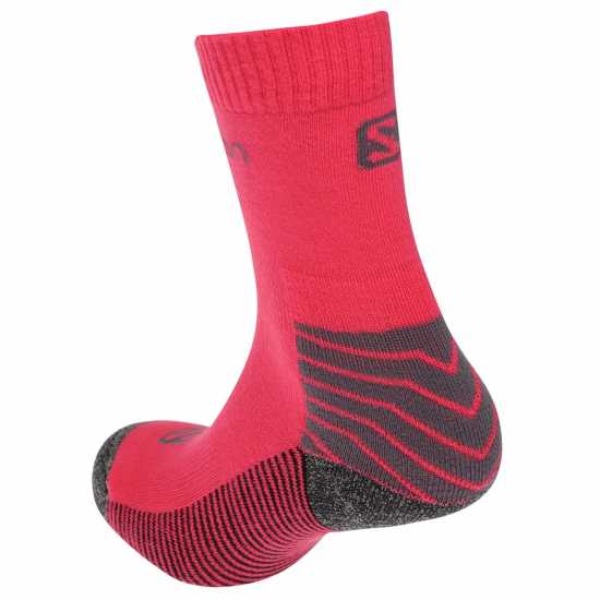 Salomon Lightweight 2 Pack Walking Socks Ladies Фуксия/Сиво Дамски чорапи