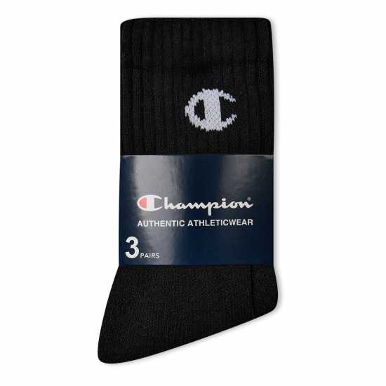 Champion 3P Crw Sk C Ch99 Nbk/Nbk/Nbk Детски чорапи