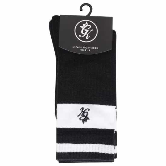 Gym King Crew Sock 2Pk Черно Мъжки чорапи