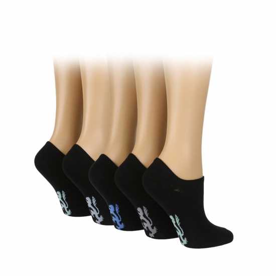 Pringle 5 Pack Trainer Sock Ladies Черно Атлетика