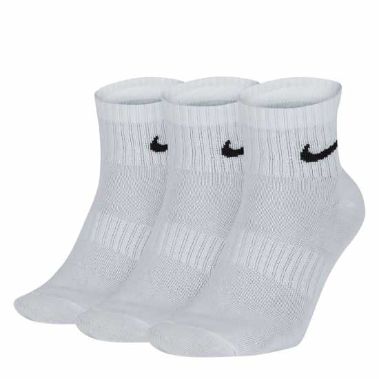 Nike Everyday Lightweight Training Ankle Socks (3 Pairs) Бяло Мъжки чорапи