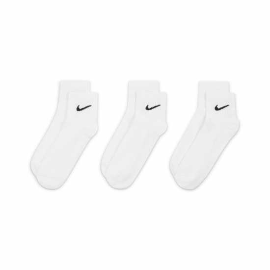 Nike Everyday Lightweight Training Ankle Socks (3 Pairs) Бяло Мъжки чорапи