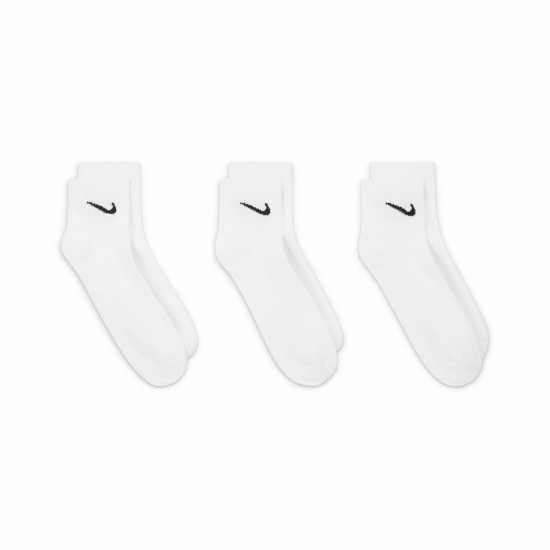 Nike Everyday Lightweight Training Ankle Socks (3 Pairs) Бяло Мъжки чорапи