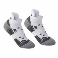 2 Чифта Дамски Спортни Чорапи Karrimor 2 Pack Running Socks Ladies Бяло/Сив Марл Дамски чорапи