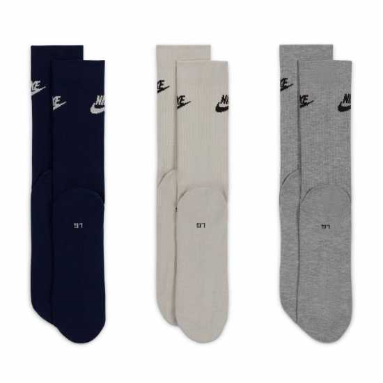 Nike 3 Pack Of Essential Crew Socks Многоцветно Мъжки чорапи