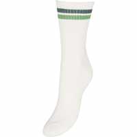 Vero Moda Mel Stripe Sock Ld00 Бяло/Зелено 