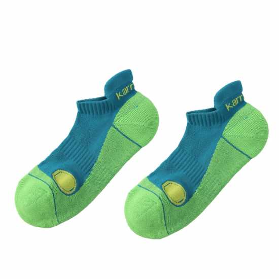 Мъжки Чорапи За Бягане Karrimor 2 Pack Running Socks Mens Синьо/Сиво Мъжки чорапи