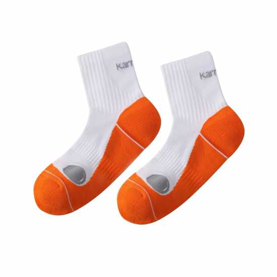 Мъжки Чорапи За Бягане Karrimor Dri Skin 2 Pack Running Socks Mens Оранжево/Сиво Мъжки чорапи