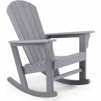 Vonhaus Rocking Adirondack Chair - Grey  Лагерни маси и столове