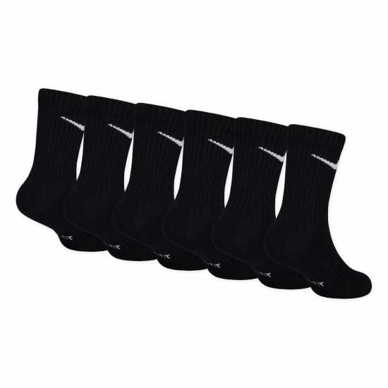 Nike 6Pk Dri-Fit Crew Sock Childs Black Детски чорапи