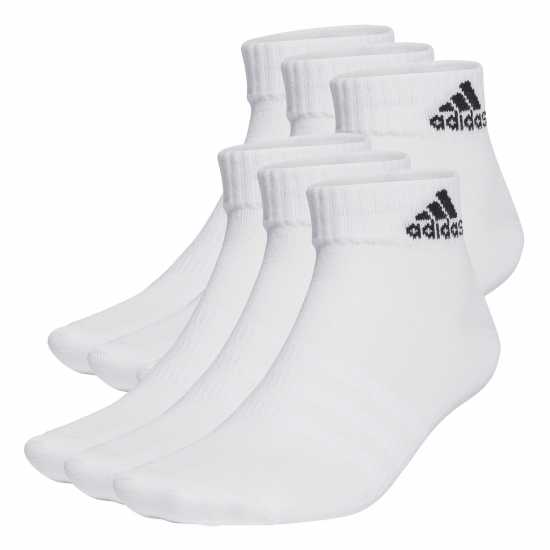 Adidas Sportswear Ankle Socks 6P Бяло/Черно Атлетика