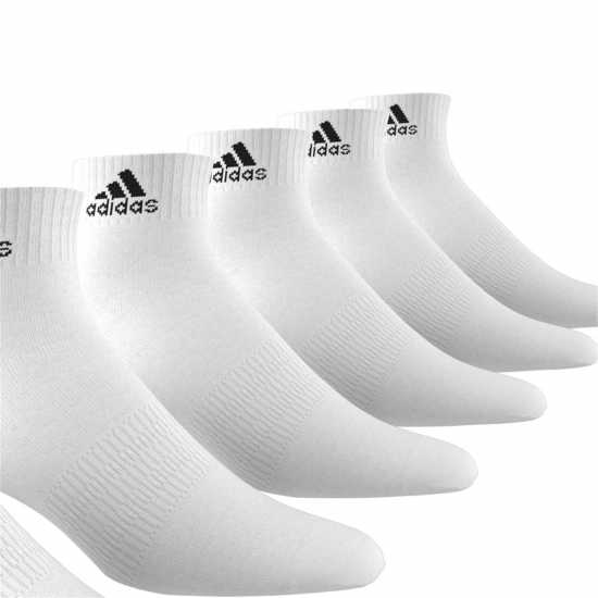 Adidas Sportswear Ankle Socks 6P Бяло/Черно Атлетика