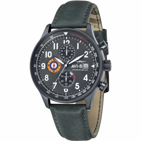 Ръчен Часовник С Хронограф Mens Avi-8 Hawker Hurricane Chronograph Watch  Бижутерия