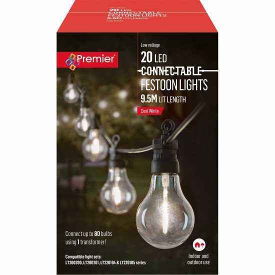20 Conectable Festoon Party Lights  Градина