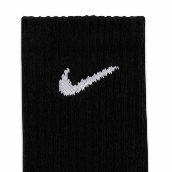 Nike Everyday Lightweight Training Crew Socks (3 Pairs) Black/White Мъжки чорапи