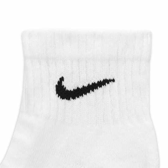 Nike Everyday Cushioned Training Ankle Socks (6 Pairs) Бяло/Черно Мъжки чорапи