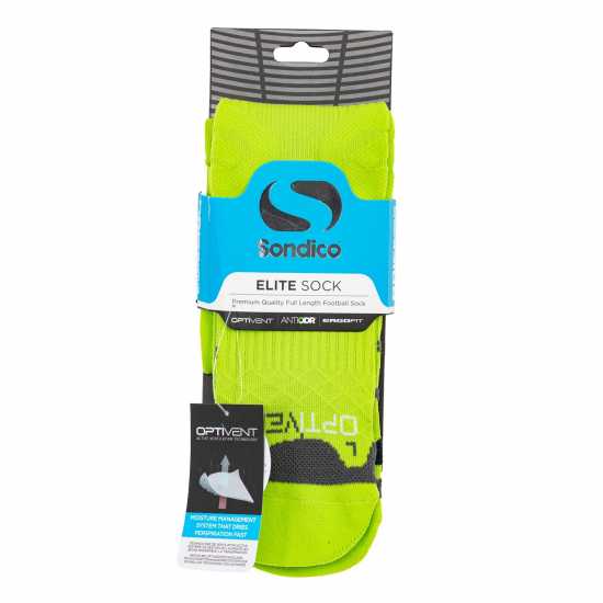 Sondico Футболни Чорапи Elite Football Socks Junior Лайм Детски чорапи