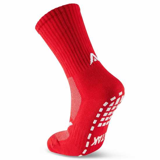 Atak Sports Grip Mid Leg Socks Senior Червено/Бяло Мъжки чорапи