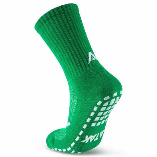 Atak Sports Grip Mid Leg Socks Senior Зелено/Бяло Мъжки чорапи