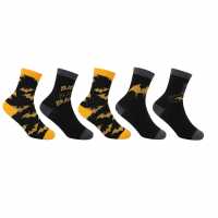 Character Crew Sock 5Pk Infant Бетмен Детски чорапи