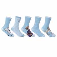 Character Crew Sock 5Pk Infant Замръзнало Детски чорапи