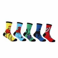 Character Crew Sock 5Pk Infant Чудо Детски чорапи