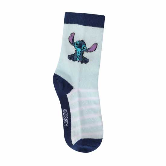 Character Crew Sock 5Pk Children Stitch Детски чорапи